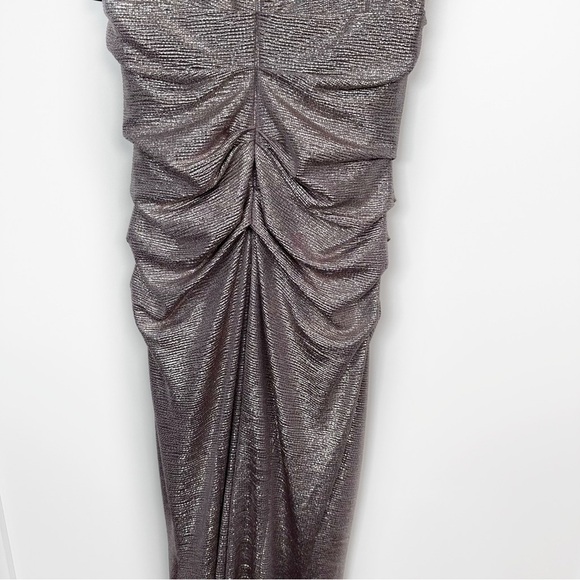 NEW Talbot Runhof Metallic Dress Gown Size 8 - Picture 15 of 16